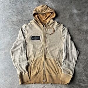 vintage 00s harley faded zip up